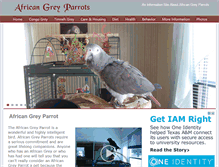 Tablet Screenshot of african-grey-parrot.com